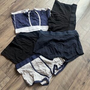 H & M Bundle Men 5 Underware  Trunks Cotton Stretch and Pull & Bear  Large